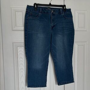 d. jeans Dark Blue Co Crop Jeans